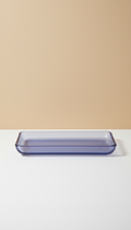 Mauve Blue Glass Tray