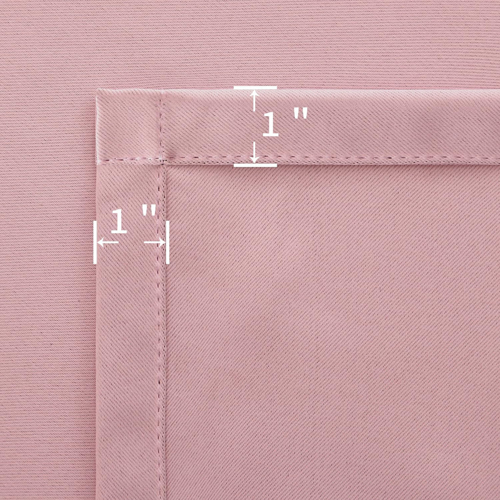 Blackout Curtains for Bedroom, 2 Window Panels, 52 X 95 Inch, Pink